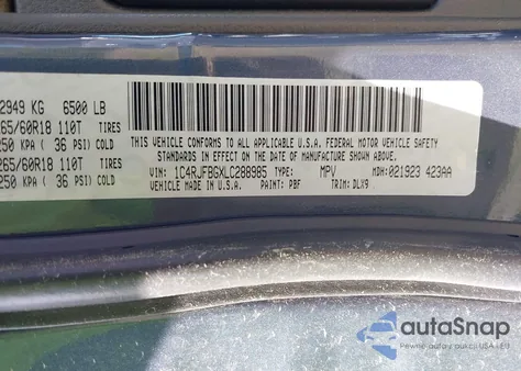 2020 Jeep Grand Cherokee Limited 4X4 z USA, uszkodzony, nr VIN 1C4RJFBGXLC288985